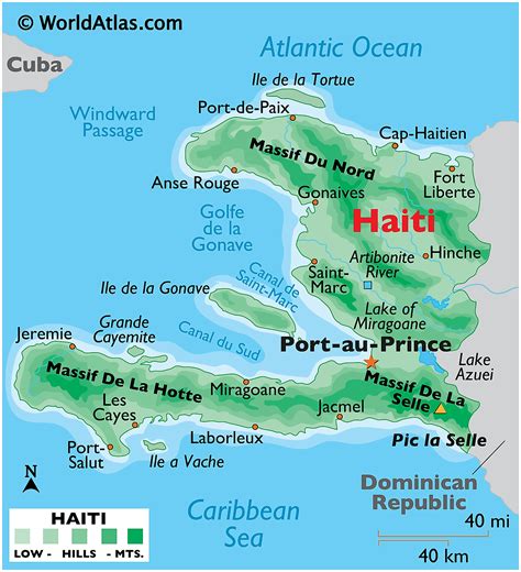 haiti map location.